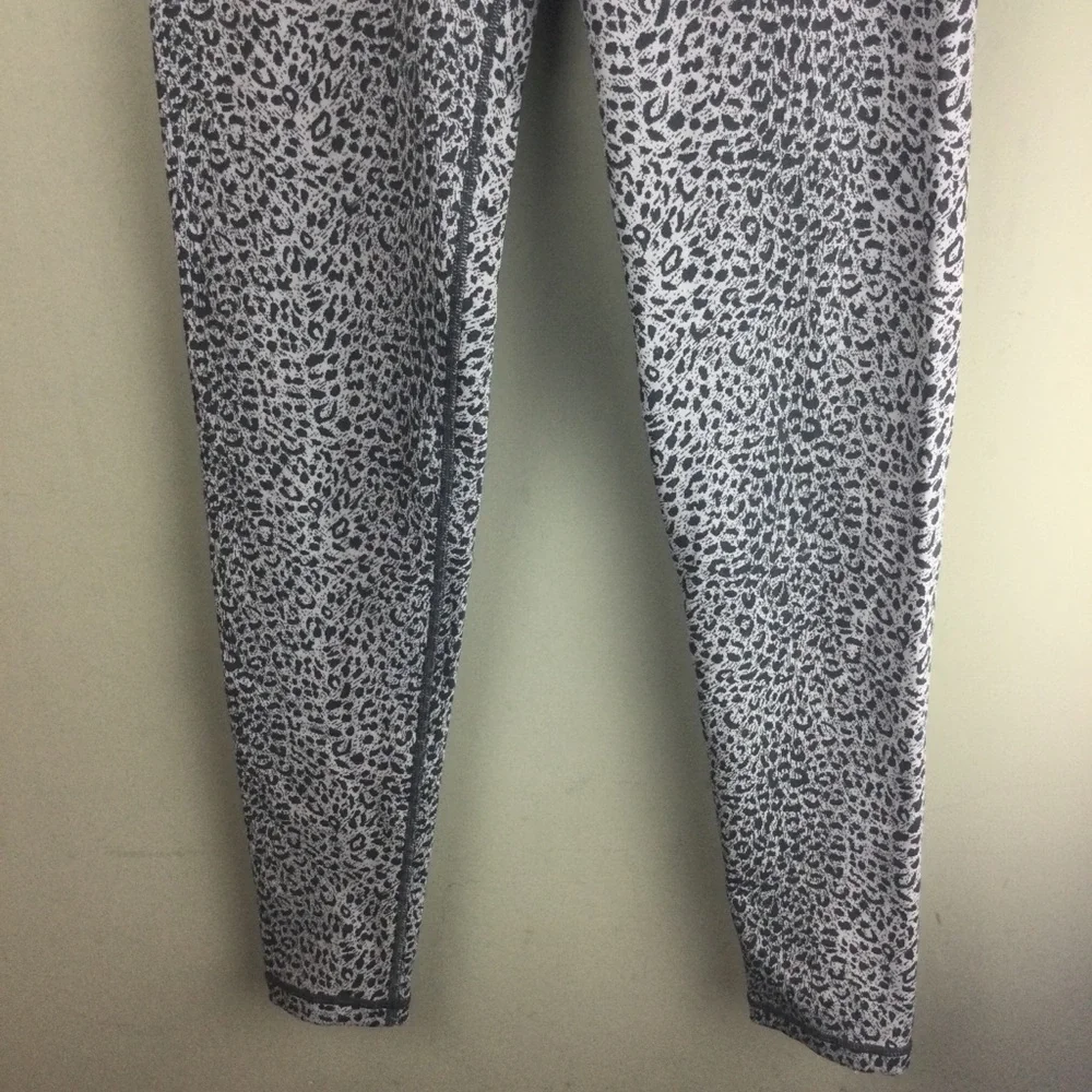 Sweaty Betty Flatter Me Leopard Print Jacquard Full Length Leggings Size XS